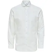 Selected Ethan Cut Away Slim Skjorte Med Lange Ermer