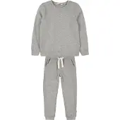 Minymo Joggedress - Grå Melert - - 3 år (98) - Joggedress