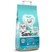 Sanicat klumpende kattesand med Marseille-såpe - Sparepakke: 2 x 10 l