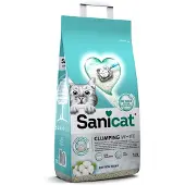 Sanicat klumpende kattesand med frisk bomullsduft - Sparepakke 2 x 10 l