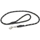 Julius-K9 IDC taubånd - 120 cm lang, Ø 10 mm, svart