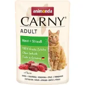 Animonda Carny Pouch 12 x 85 g - Okse + Struts