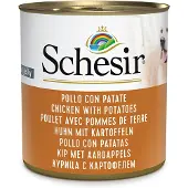 Schesir Økonomipakke med våtfôr 12 x 285 g - Kylling med poteter