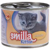 Smilla Økonomipakke Kitten 24 x 200 g - Kylling