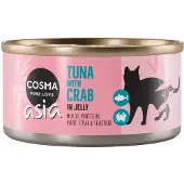 Cosma Asia i Gelé 6 x 170 g - Tunfisk & krabbe