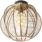 QAZQA Industriell taklampe bronse med svart - Dong