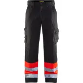 Blakläder Bukse varsel - Svart/Highvis rød - C46