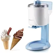 Emerio SICM-106048.1, 1 l, 1 boller, Blå, Hvit, 15 W, Iskrem