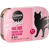 Cosma Blandet Prøvepakke: Thai/Asia i Gelé - 6 x 170 g