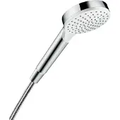 Hansgrohe Crometta håndbruser Ø100mm 1jet EcoSmart hvid/krom