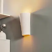 Sollux Vegglampe «Ice up and down» i hvit keramikk