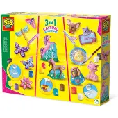 SES Creative Kreativt leker - Støp og maling - 3in1 - - OneSize - Kreativt leker