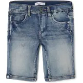 Name it Shorts - Noos - NkmTheo - Medium+ Blue Denim - - 2 år (92) - Shorts