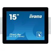 Iiyama ProLite TF1515MC-B2 - LED-skjerm - 15 - åpen ramme - berøringsskjerm - 1024 x 768 - TN - 350 cd/m² - 800:1 - 8 ms - HDMI, VGA, DisplayPort - svart