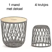 Prosperplast Uniqubo Multifunksjonskurver 35/ 55l 5 Enheter