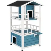 Zooplus Exclusive Kattehus Penthouse 72 x 72 x 124 cm