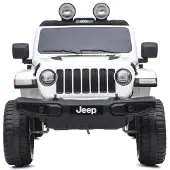 Leggodt Jeep Wrangler Rubicon 12V elektrisk bil, hvit