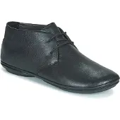 Camper for woman. K400221-004 Right Nina leather ankle boots black (36), Flat, Laces, Casual