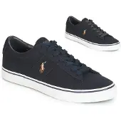 Ralph Lauren Ftw for man. 816749369002 Sayer navy canvas sneakers (47), Fabric, Flat, Laces, Casual