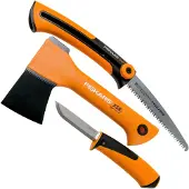 Fiskars X5 XXS håndøks + kniv + sag