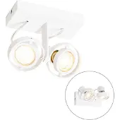 QAZQA Moderne spotlight hvit 2-lys - Master 50