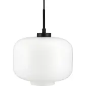 Dyberg Larsen hengelampe Arp, hvit, glass, Ø 30 cm