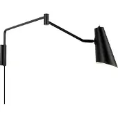 Dyberg Larsen Noa vegglampe med ledd, svart