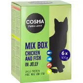 Cosma Økonomipakke Original porsjonsposer 24 x 100 g - Blandet pakke