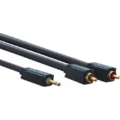 ClickTronic 7.5m MP3 Adapter, 3.5mm, Hankjønn, 2 x RCA, Hankjønn, 7,5 m, Blå