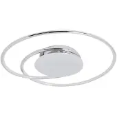 LINDBY LED-taklampe Joline, Ø 45 cm, kromfarget, metall