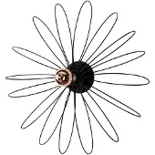 Opviq Vegglampe Hemdem 707-A, stråleformet design, svart