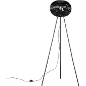 QAZQA Moderne gulvlampe stativ svart - Zoë