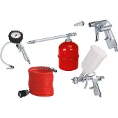 Einhell 41.327.20 trykluftsæt til kompressor med 5 dele, Metallic, Rød, Hvid, 4 m, 1,72 kg