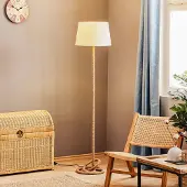 ONLI Gulvlampe Corda med stoffskjerm og tykt tau