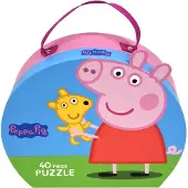 Pipsa Possu - Suitcase w. Puzzle - Teddy