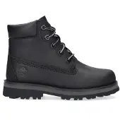 Timberland unisex for kids. TB0A28UD0011 Leather lace-up boots Courma Kid black (30), Flat, Laces, Casual, Sustainable, children's fashion