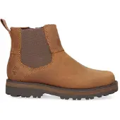 Timberland unisex for kids. TB0A28PC3581 Brown Courma Chelsea leather boots (26), Flat, Zip, Velcro, Casual, children's fashion