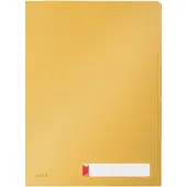 Leitz Cosy Privacy - L-formet mappe - 3 rom - for A4 (210 x 297 mm) - kapasitet: 40 ark - med fliker - varm gulfarge
