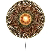 Good&Mojo Bali vegglampe i bambus, Ø 60 cm