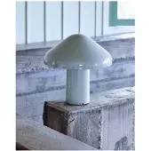HAY Pao batteridrevet bordlampe, lysegrå, 220 lm, IP44, 23 cm, dimbar.