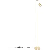 QAZQA Moderne gulvlampe messing justerbar - Java