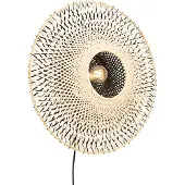 QAZQA Oriental vegglampe bambus 50 cm med plugg - Rina