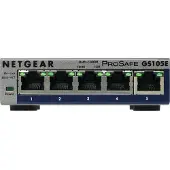 Netgear Plus GS105Ev2 - Switch - Styrt - 5 x 10/100/1000 - stasjonær