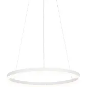 QAZQA Design pendellampe hvit 60 cm inkl. LED 3-trinns dimmbar - Anello