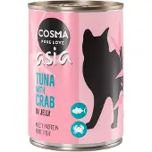 Cosma Økonomipakke Asia i gelé 12 x 400 g - Kylling & kyllinglever