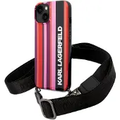 Karl Lagerfeld KLHCP14SSTSTSTP iPhone 14 6,1 "hardcase rosa / rosa Color Stripes Strap