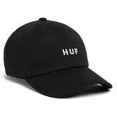 HUF Essentials OG Logo CV 6 Panel Caps svart