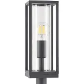 LINDBY veilampe Giavanna, 80 cm, antrasitt, IP44, E27