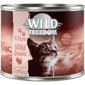 Wild Freedom Kitten - 6 x 200 g Kalkun & Kylling