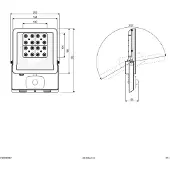 EVN Panthera utespot sensor IP44 30W 4 000K